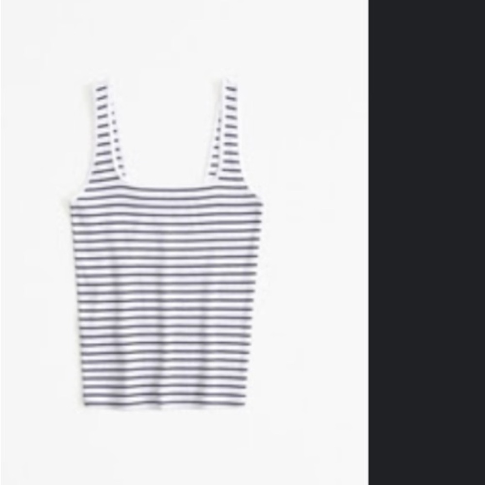 Essential Tuckable Squareneck Rib Tank - Picture 2 of 4